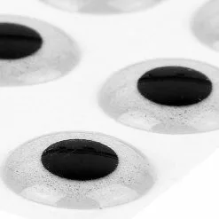 3D Epoxy Eyes Sand Silver 20pc