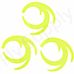 Dragon Tails XXL 3pc Original Pacchiarini's -Hengel Sets Winkel Dragon Tails XXL 3pc Original Pacchiarinis FSTYING DTXXL X fluo yellow