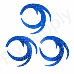 Dragon Tails XXL 3pc Original Pacchiarini's -Hengel Sets Winkel Dragon Tails XXL 3pc Original Pacchiarinis FSTYING DTXXL X holographic blue