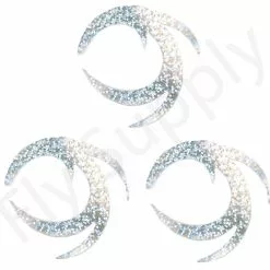 Dragon Tails XXL 3pc Original Pacchiarini's -Hengel Sets Winkel Dragon Tails XXL 3pc Original Pacchiarinis FSTYING DTXXL X holographic silver