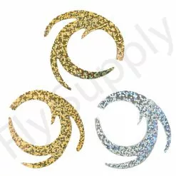 Dragon Tails XXL 3pc Original Pacchiarini's -Hengel Sets Winkel Dragon Tails XXL 3pc Original Pacchiarinis FSTYING DTXXL X holographic silver fold