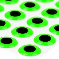 3D Epoxy Eyes Fluo Green 20pc