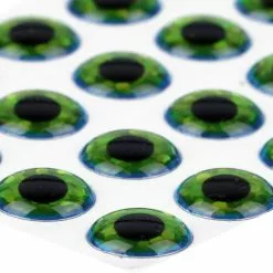 3D Epoxy Eyes Holographic Green Blue 20pc