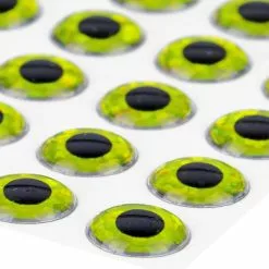 3D Epoxy Eyes Holographic Yellow 20pc