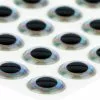 3D Epoxy Eyes Metallic Silver 20pc