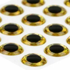 3D Epoxy Eyes Holographic Gold 20pc