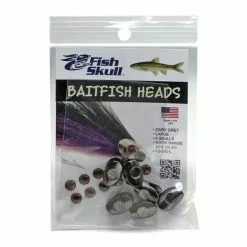 Fish Skull Baitfish Heads Dark Grey -Hengel Sets Winkel FSDGS23