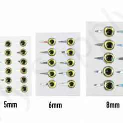 Funky Tab Eyes Mirage/Chartreuse 10pc -Hengel Sets Winkel Funky Tab Eyes MirageChartreuse 10pc FNKY TE MC X dsc04603 bewerkt