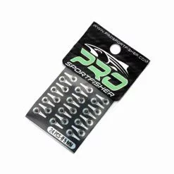 Pro Sportfisher Tabbed Eyes Yellow/Silver -Hengel Sets Winkel Pro Sportfisher Tabbed Eyes YellowSilver PROTABYELSIL XXX tabbed eyes silver yellow 5mm 1