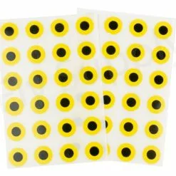 Stick On Eyes Black/yellow