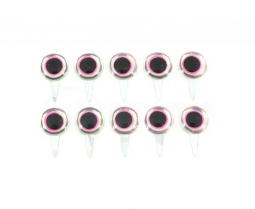 Funky Tab Eyes Mirage/Hot Pink 10pc 3 Funky Tab Eyes Mirage/Hot Pink 10pc