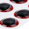 Ultra 3D Epoxy Eyes Red 20pc -Hengel Sets Winkel U3D20Red1