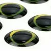 Ultra 3D Epoxy Eyes Black Gold 20pc