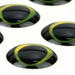 Ultra 3D Epoxy Eyes Black Gold 20pc
