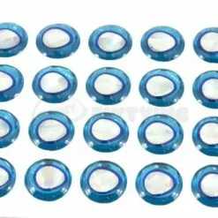 Funky Ultra Eyes 3D Eyes 12mm 20pc -Hengel Sets Winkel Ultra203D20BlueBlueSilver