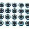 Funky Ultra Eyes 3D Eyes 10mm 20pc -Hengel Sets Winkel Ultra3D10mmbluesilver