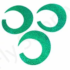 Wiggle Tails Jumbo Wide 3pc Original Pacchiarini's -Hengel Sets Winkel Wiggle Tails Jumbo Wide 3pc Original Pacchiarinis FSTYING WTJW X 12.holographic green