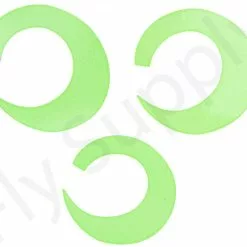 Wiggle Tails Jumbo Wide 3pc Original Pacchiarini's -Hengel Sets Winkel Wiggle Tails Jumbo Wide 3pc Original Pacchiarinis FSTYING WTJW X 5. chartreuse