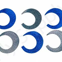 Wiggle Tails Medium 6pc Original Pacchiarini's -Hengel Sets Winkel Wiggle Tails Medium 6pc Original Pacchiarinis FSTYING WTM X holographic black blue