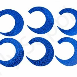 Wiggle Tails Medium 6pc Original Pacchiarini's -Hengel Sets Winkel Wiggle Tails Medium 6pc Original Pacchiarinis FSTYING WTM X holographic blue