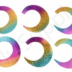 Wiggle Tails Medium 6pc Original Pacchiarini's -Hengel Sets Winkel Wiggle Tails Medium 6pc Original Pacchiarinis FSTYING WTM X rainbow