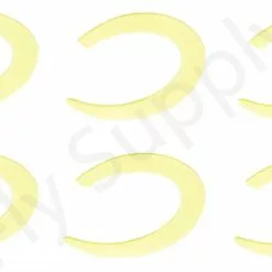 Wiggle Tails Medium 6pc Original Pacchiarini's -Hengel Sets Winkel Wiggle Tails Medium 6pc Original Pacchiarinis FSTYING WTM X yellow skin