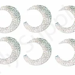 Wiggle Tails XL 6pc Original Pacchiarini's -Hengel Sets Winkel Wiggle Tails XL 6pc Original Pacchiarinis FSTYING WTXL X holographic silver