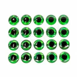 3D Fish Eyes Green 20pc
